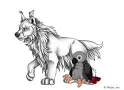 PlushieAfricanGreyArctic.png